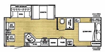 2008 Gulf Stream Innsbruck 26 RLS floorplan