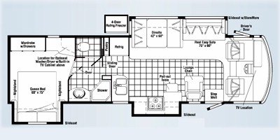 2008 Itasca Sunrise 35A floorplan