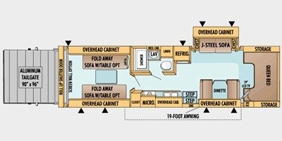 2008 Jayco Seneca ZX 35 TM floorplan