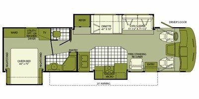 2008 Fleetwood Southwind® 35A floorplan