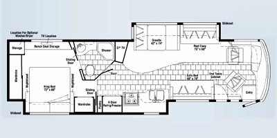 2008 Itasca Meridian 39Z floorplan