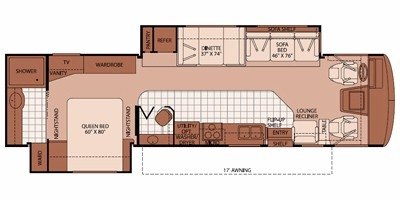 2008 Fleetwood Bounder® 35E floorplan