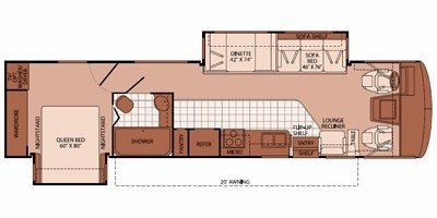 2008 Fleetwood Bounder® 36Z floorplan