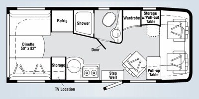 2008 Itasca Navion iQ 24CL floorplan