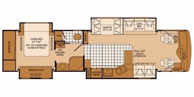 2008 Fleetwood Bounder® Diesel 38L floorplan