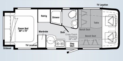 2008 Itasca Navion iQ 24DL floorplan