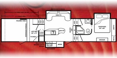 2008 KZ Inferno 3812SL floorplan