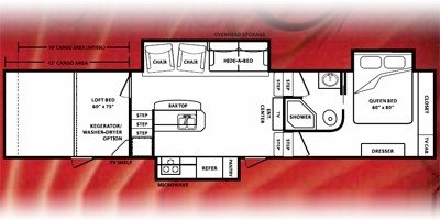 2008 KZ Inferno 3912SL floorplan