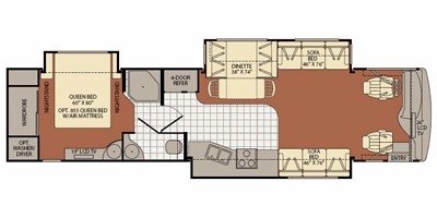 2008 Fleetwood Discovery® 39S floorplan