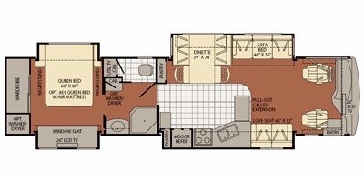 2008 Fleetwood Discovery® 39L floorplan