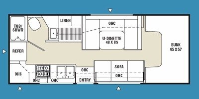 2008 Coachmen Freelander 2230RK floorplan