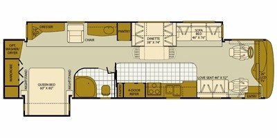 2008 Fleetwood Excursion™ 39V floorplan