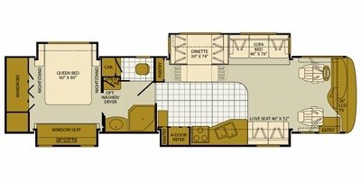 2008 Fleetwood Excursion™ 39L floorplan