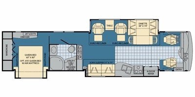 2008 Fleetwood Providence® 40X floorplan