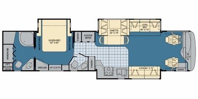 2008 Fleetwood Providence® 40E floorplan