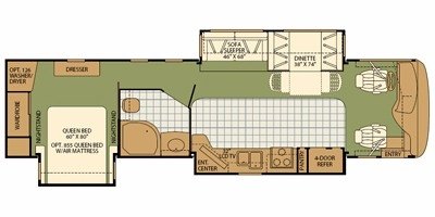 2008 Fleetwood Expedition® 36D floorplan