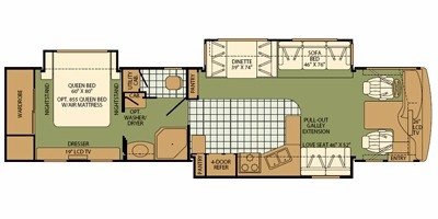 2008 Fleetwood Expedition® 38N floorplan