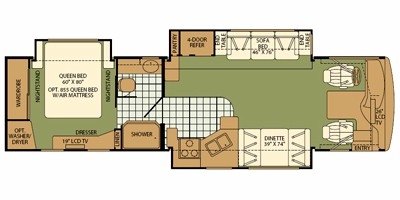 2008 Fleetwood Expedition® 34H floorplan