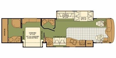 2008 Fleetwood Expedition® 38F floorplan