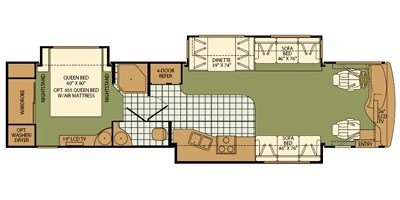 2008 Fleetwood Expedition® 38S floorplan