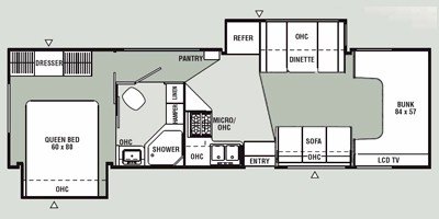 2008 Coachmen Leprechaun 318 DS floorplan