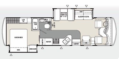 2008 Coachmen Aurora 3325 DS floorplan