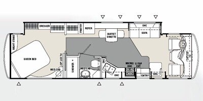 2008 Coachmen Aurora 36 FWS floorplan