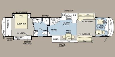 2008 Monaco Executive® Oxford IV floorplan