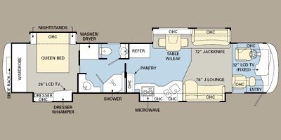 2008 Monaco Executive® Victoria IV floorplan