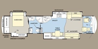 2008 Monaco Dynasty® Nottingham IV floorplan