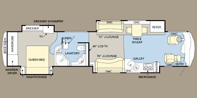 2008 Monaco Dynasty® Squire IV floorplan