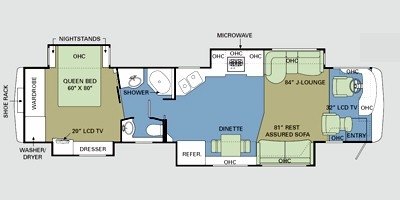 2008 Holiday Rambler Imperial™ Fiji IV floorplan