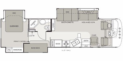 2008 Four Winds Magellan 36Z floorplan