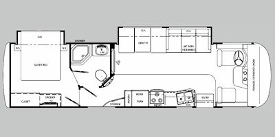 2008 Holiday Rambler Arista® 330 floorplan