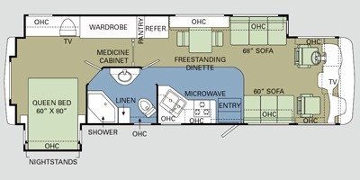 2008 Holiday Rambler Admiral® 35SFD floorplan