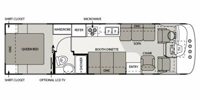 2008 Four Winds Windsport 30Q floorplan