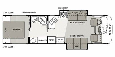 2008 Four Winds Windsport 31D floorplan