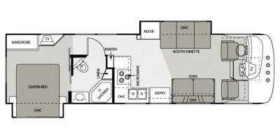 2008 Four Winds Windsport 31H floorplan