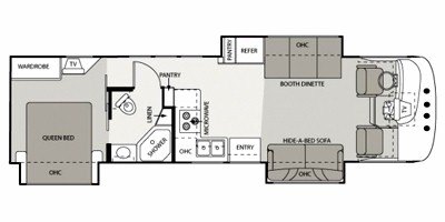 2008 Four Winds Windsport 32E floorplan