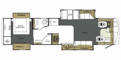 2008 Forest River Berkshire 360QS floorplan