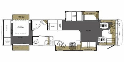 2008 Forest River Berkshire 390QS floorplan