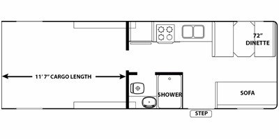 2008 Forest River Work And Play 26DB floorplan