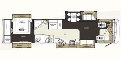 2008 Forest River Charleston 405QS floorplan