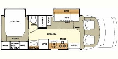 2008 Forest River Lexington GTS 255DS floorplan