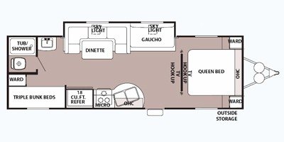 2008 Forest River Cherokee Grey Wolf 30UR floorplan