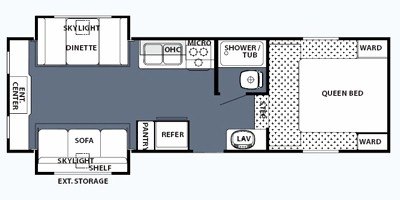 2008 Forest River Cherokee Grey Wolf 235DS floorplan