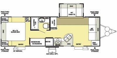 2008 Forest River Salem LE 26FLS floorplan