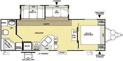 2008 Forest River Salem LE 28FBSS floorplan