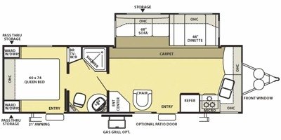 2008 Forest River Salem LE 29FKSS floorplan