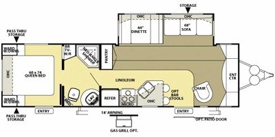 2008 Forest River Salem LE 29FLSS floorplan